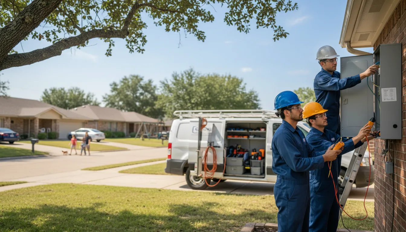 Certified electrician providing emergency electrical services in Papineau, IL